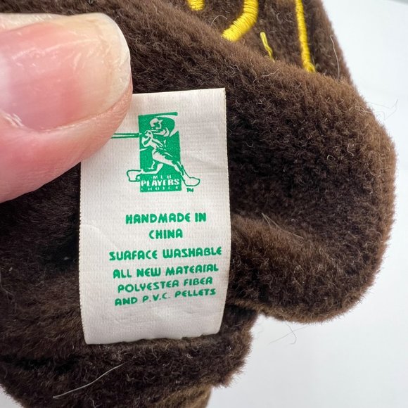 Babe Ruth Bamm Beanos #21 Plush 1998 Bean Bag Baby Bambino Teddy Bear Plush Stuf - Picture 7 of 9